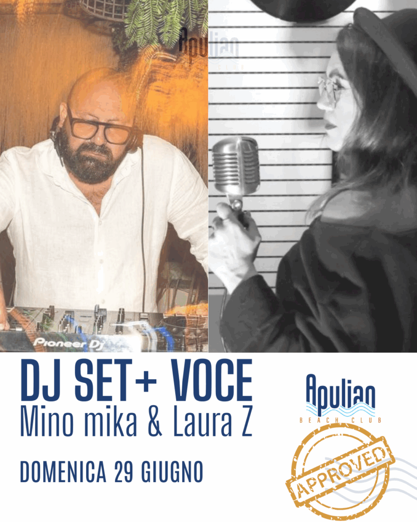 29/06 – Dj Set + Voce con Mino Mika & Laura Z